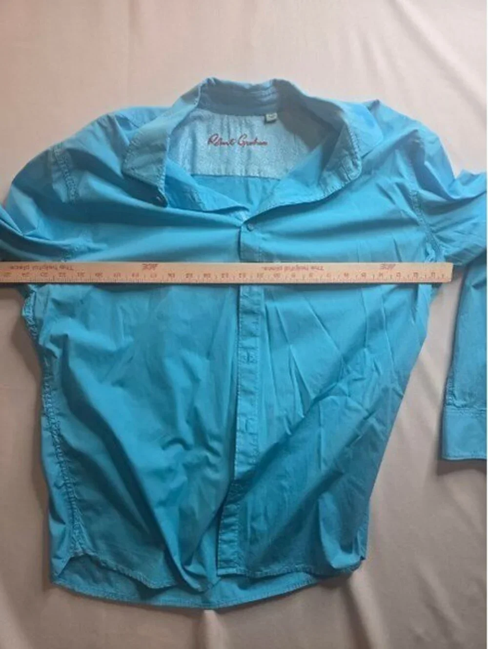 Robert Graham Classic Fit Men's Light Blue Button-Up Shirt Size 2XL